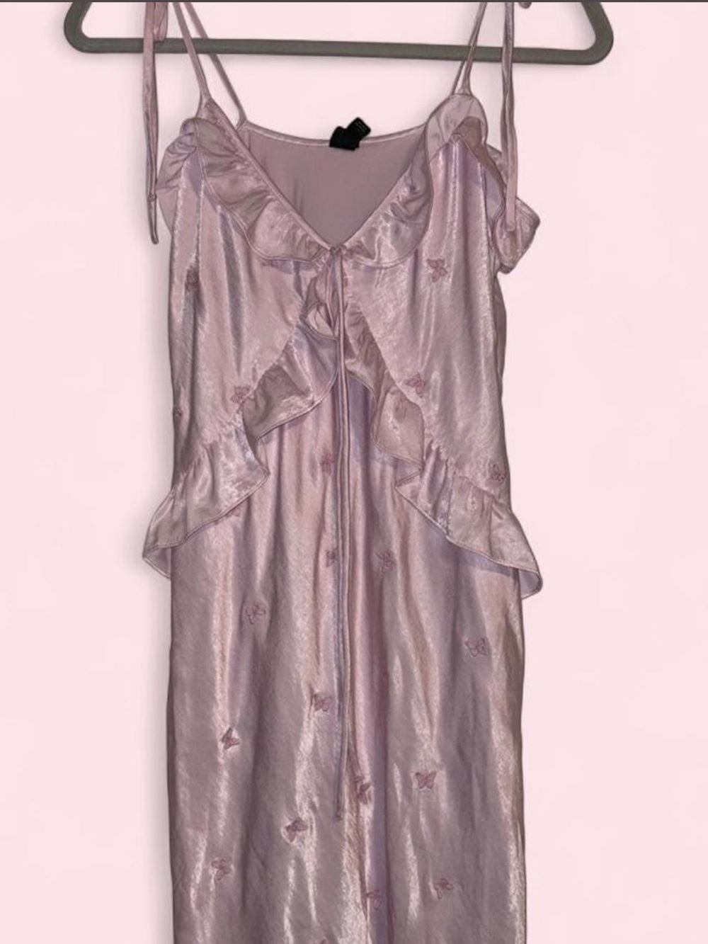Wild Fable Pink Satin Slip Dress